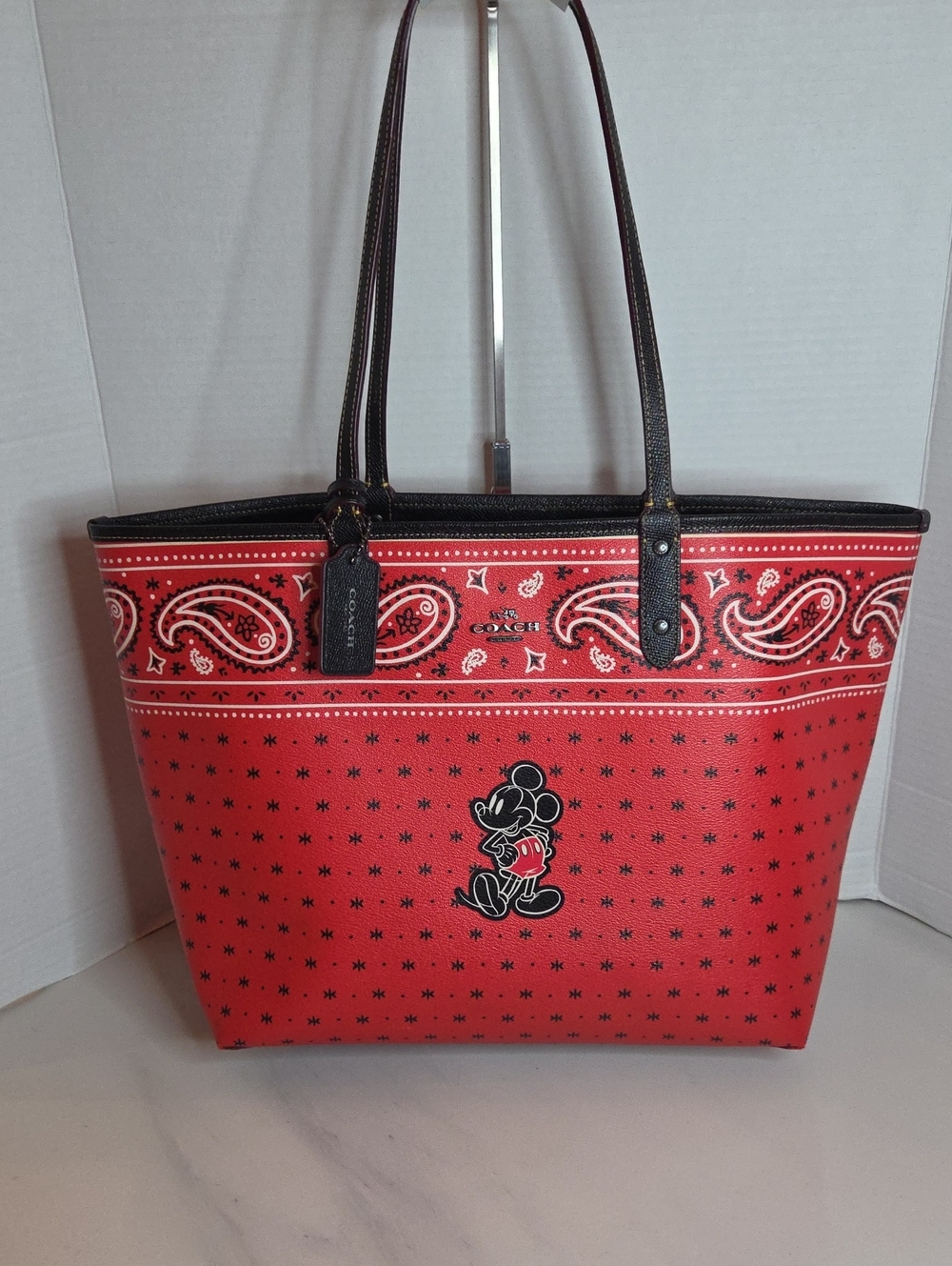 Coach X Disney Mickey Mouse Bandana Print City Tote - Style F59376